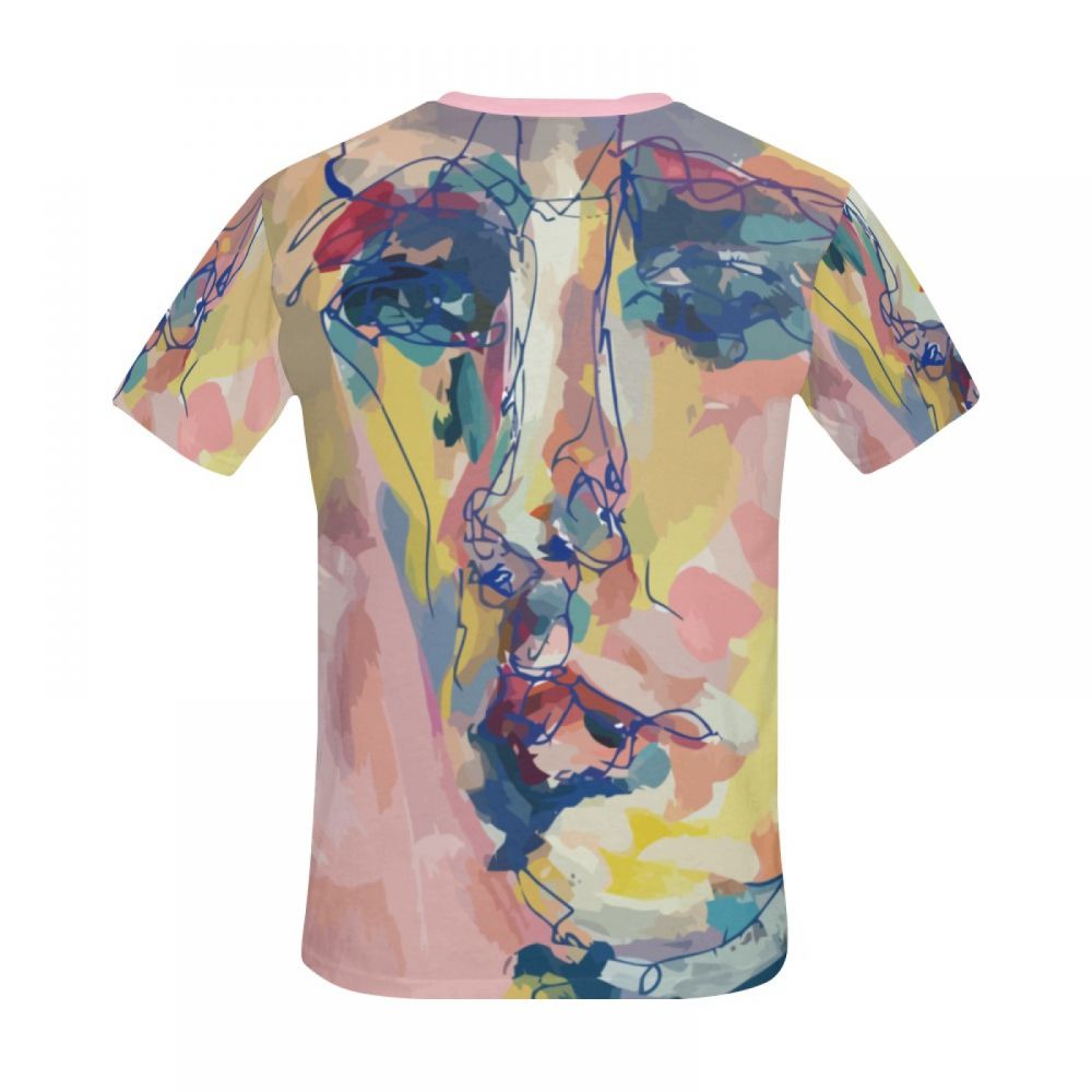 Camiseta Curta Masculino Arte Digital Pink Lady