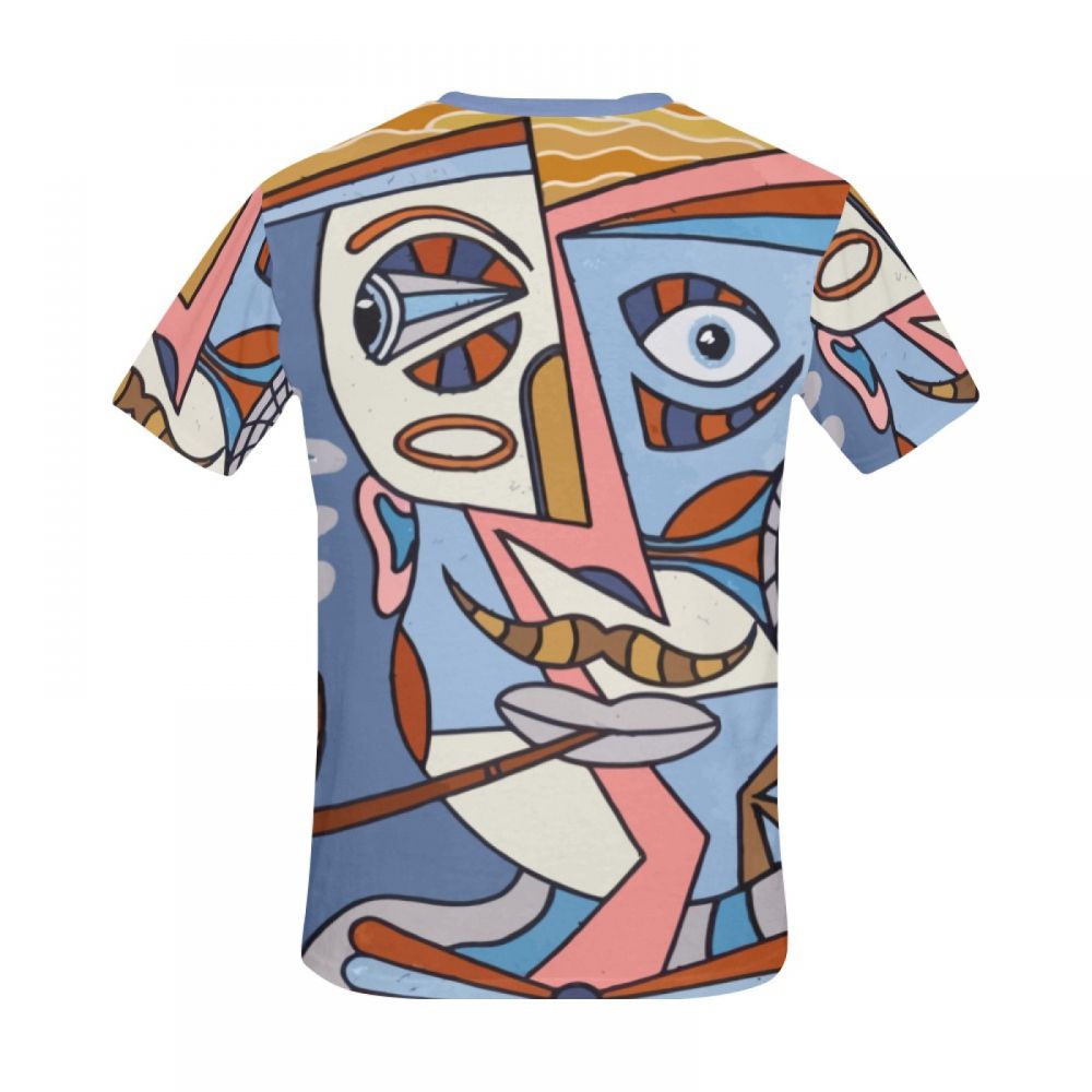 Camiseta Curta Masculino Cachimbo Arte Abstrata