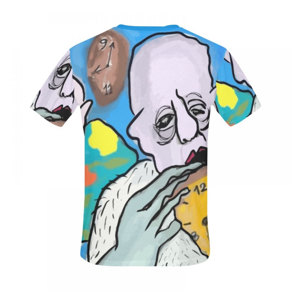 Camiseta Curta Masculino Arte Digital Tempo Oceano