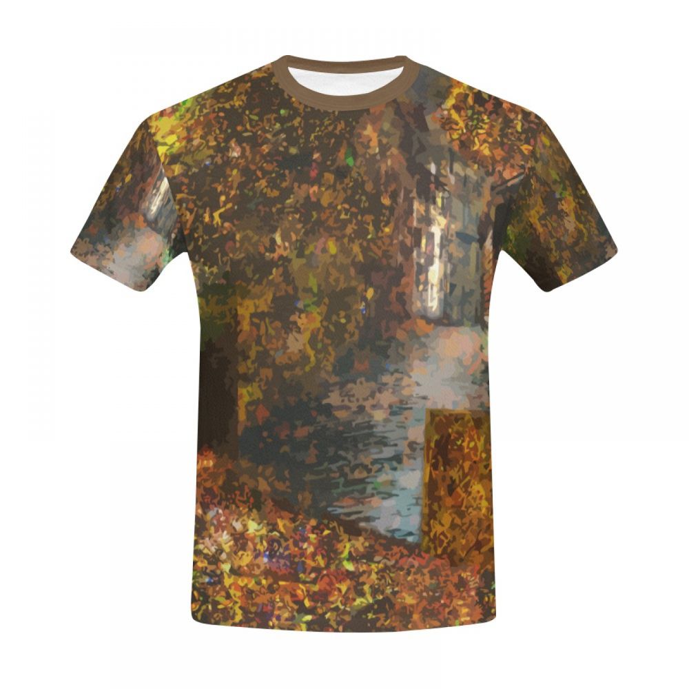 Camiseta Curta Masculino Cidade Oculta Da Arte Digital