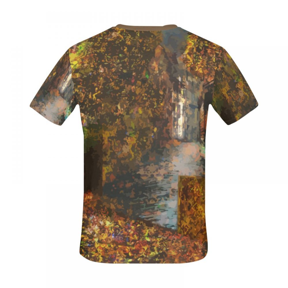 Camiseta Curta Masculino Cidade Oculta Da Arte Digital