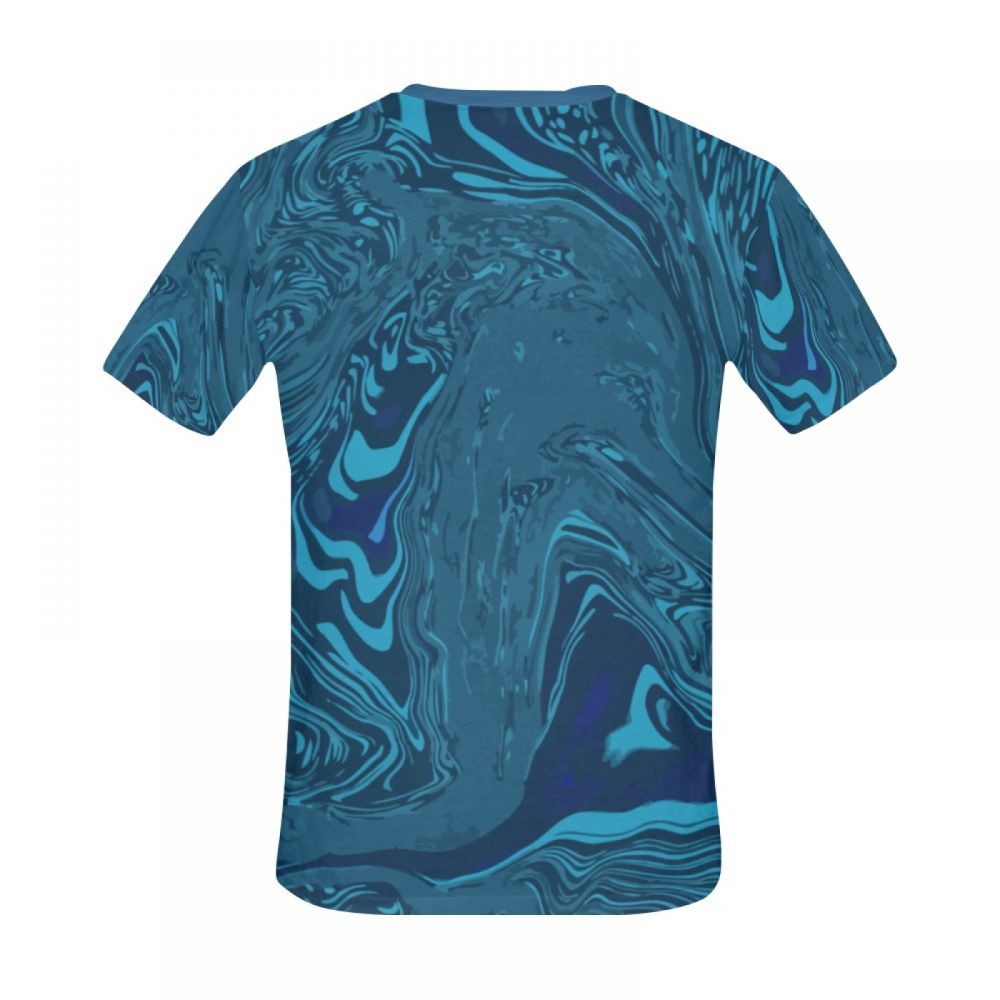 Camiseta Curta Masculino Fluxo De Arte Abstrata