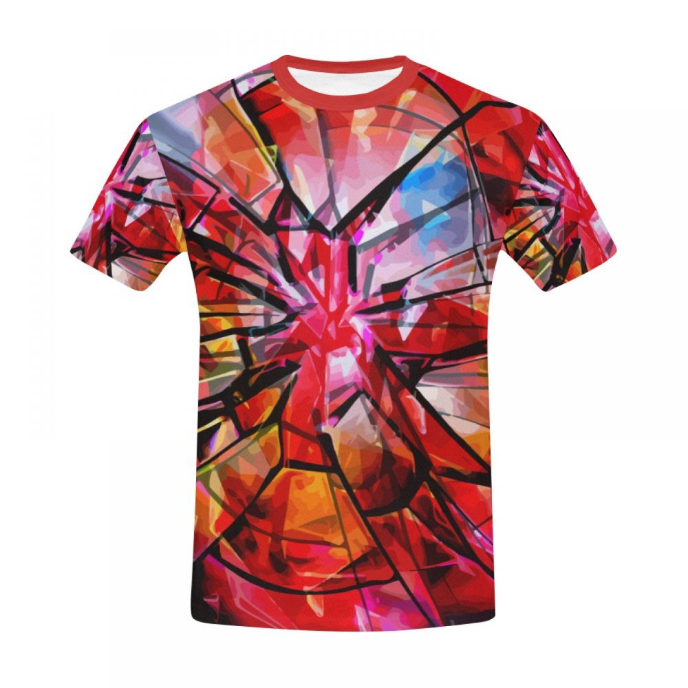 Camiseta Curta Masculino Arte Abstrata Alma Partida