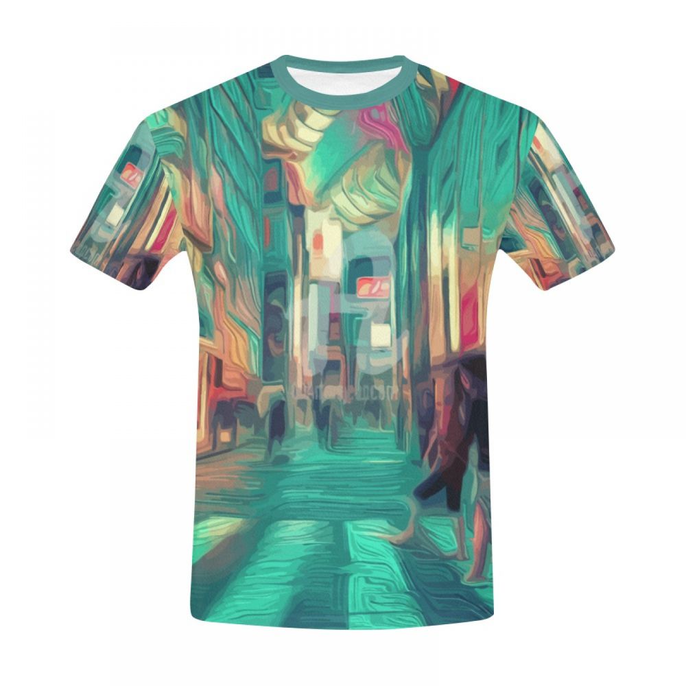 Camiseta Curta Masculino Oriental Art District Central Tokyo