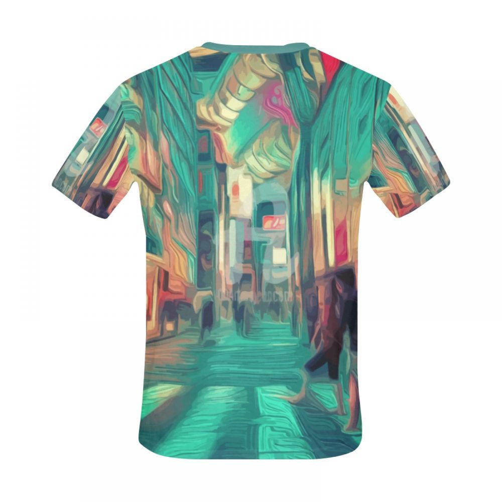 Camiseta Curta Masculino Oriental Art District Central Tokyo