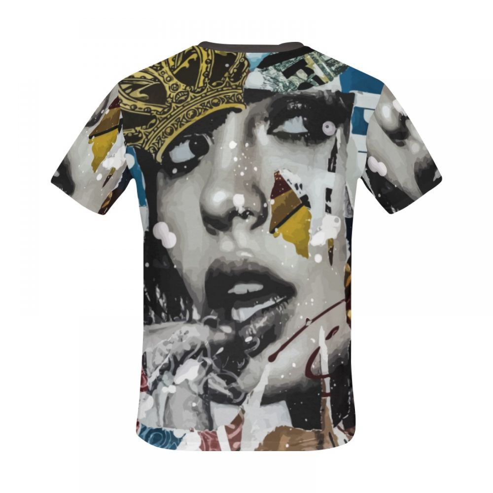 Camiseta Curta Masculino Rainha Do Glamour Art Graffiti