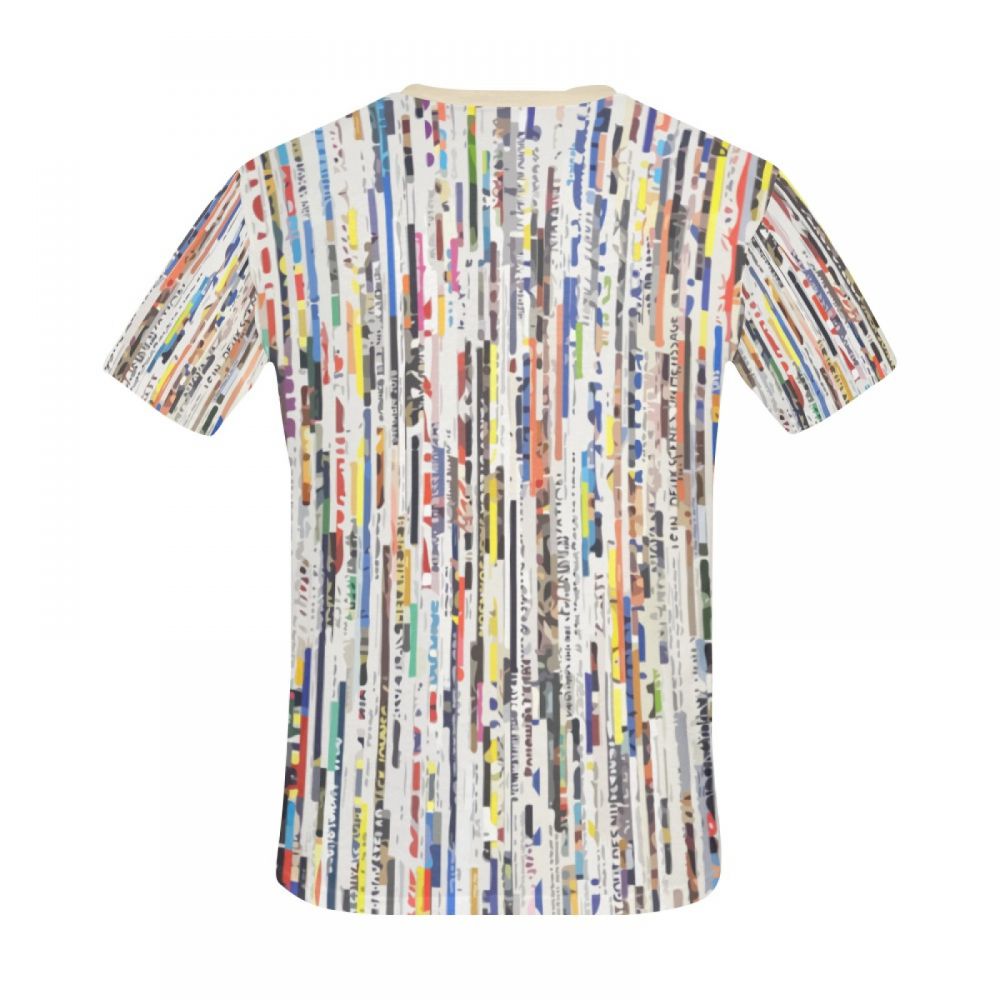 Camiseta Curta Masculino Um Fluxo De Cores Sunmmer