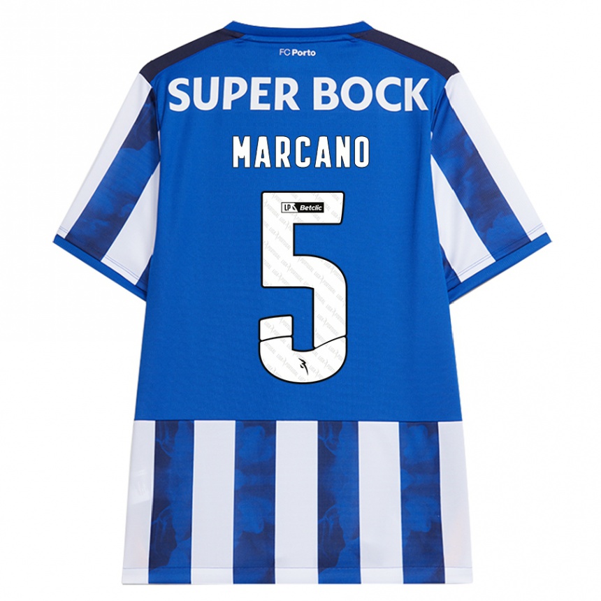 Criança Camisola Futebol Ivan Marcano #5 Azul Azul Principal 2024/25