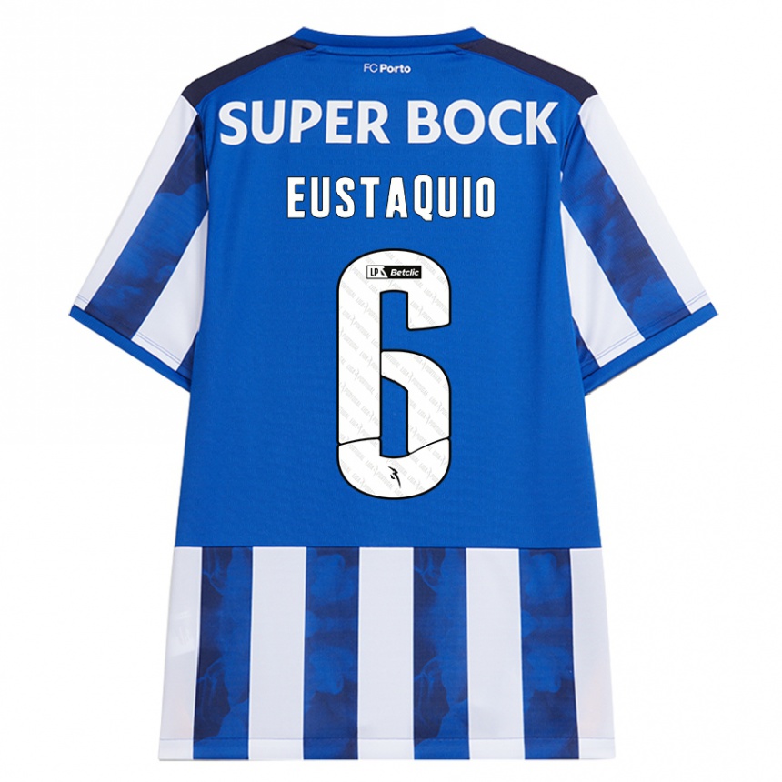 Criança Camisola Futebol Stephen Eustaquio #6 Azul Azul Principal 2024/25