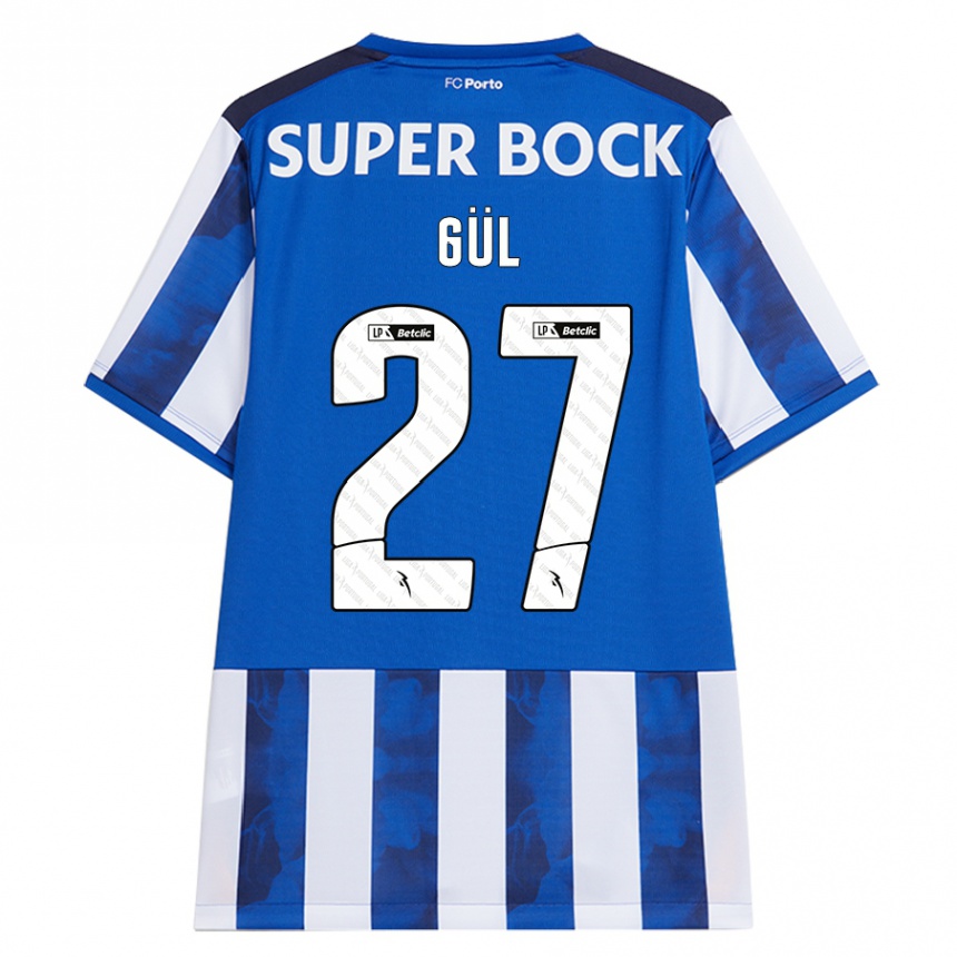 Criança Camisola Futebol Deniz Gül #27 Azul Azul Principal 2024/25