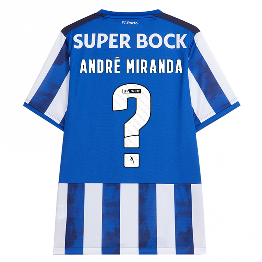 Criança Camisola Futebol André Miranda #0 Azul Azul Principal 2024/25