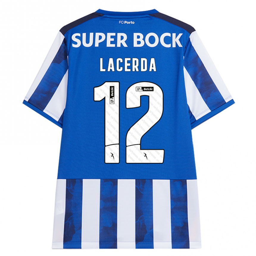 Criança Camisola Futebol Lacerda #12 Azul Azul Principal 2024/25