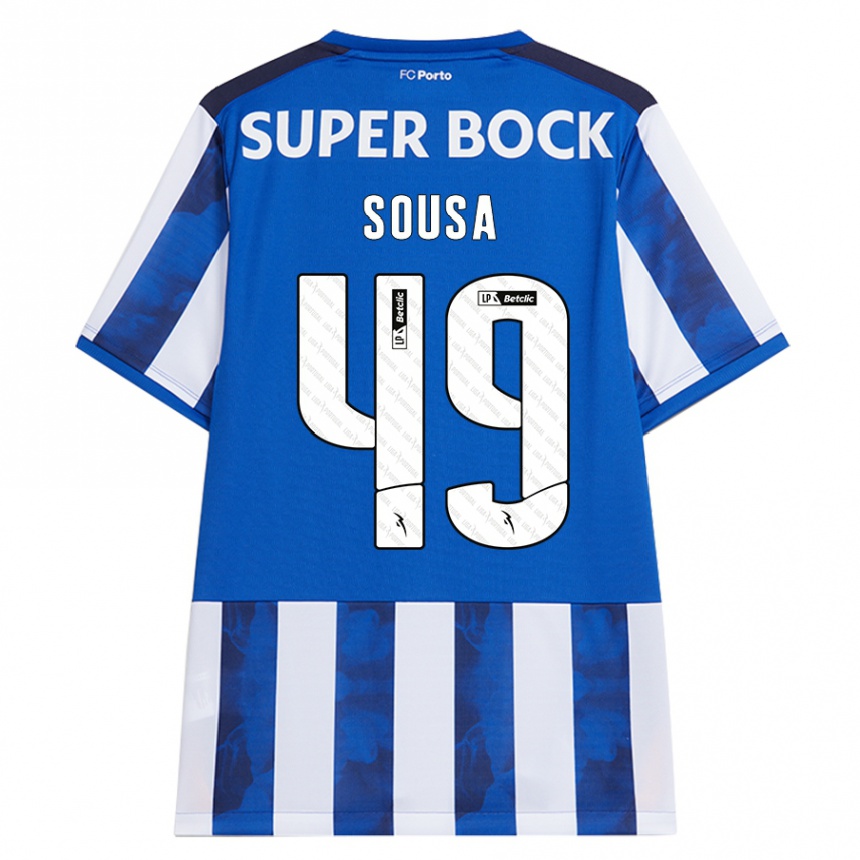 Criança Camisola Futebol Gonçalo Sousa #49 Azul Azul Principal 2024/25