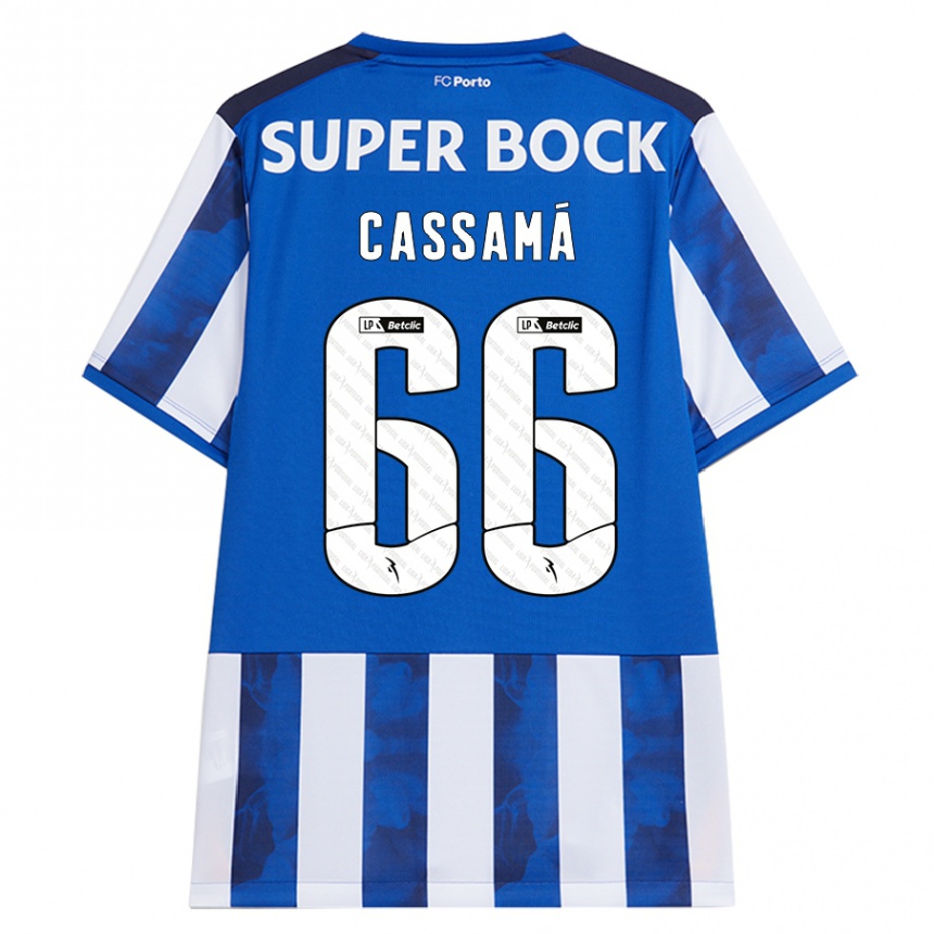 Criança Camisola Futebol Adramane Cassamá #66 Azul Azul Principal 2024/25