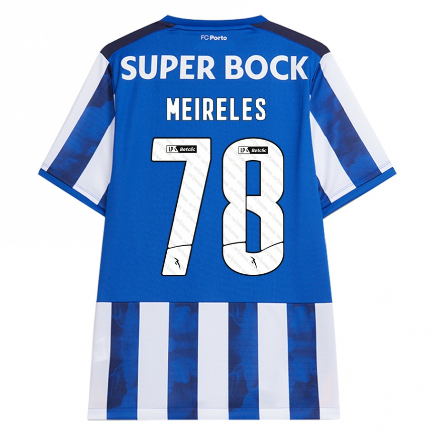 Criança Camisola Futebol Jorge Meireles #78 Azul Azul Principal 2024/25