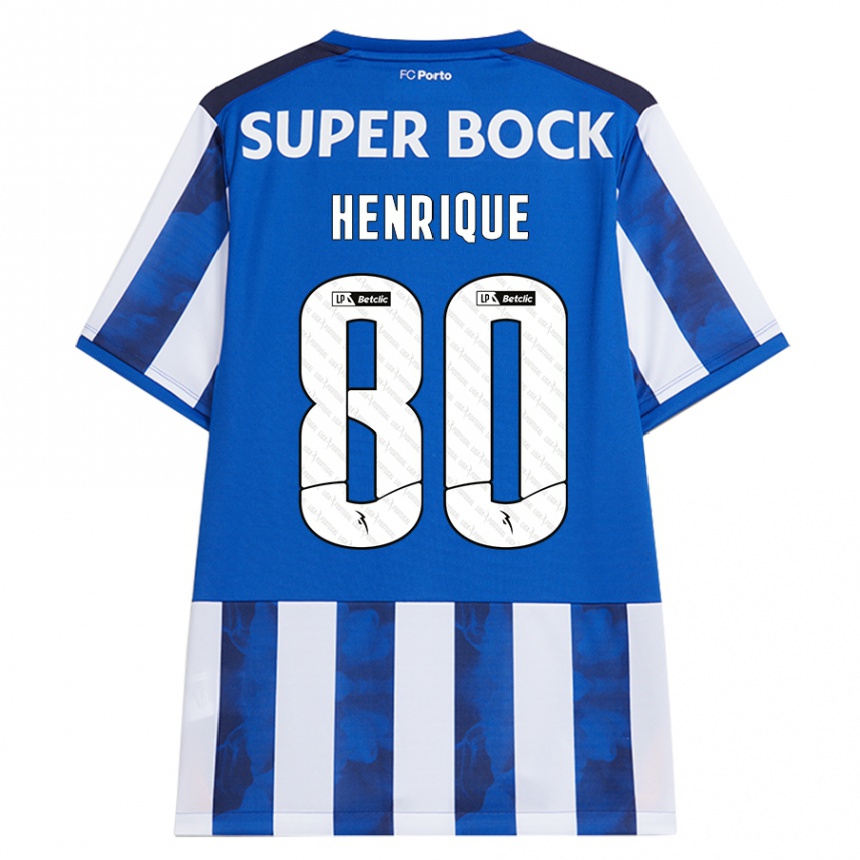 Criança Camisola Futebol Kaio Henrique #80 Azul Azul Principal 2024/25