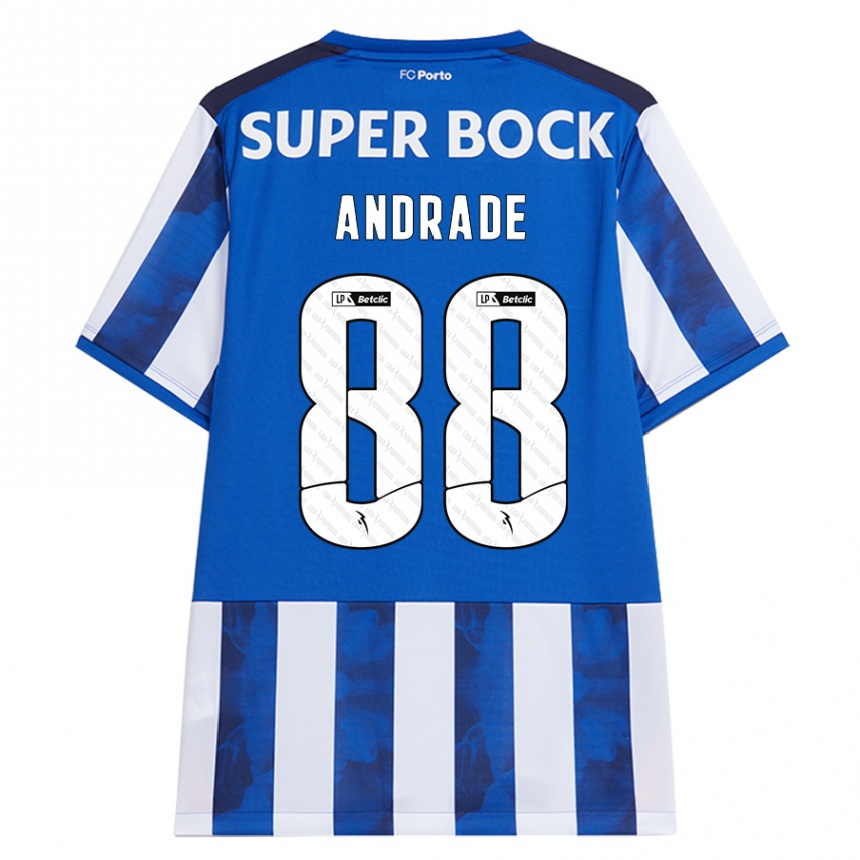 Criança Camisola Futebol Domingos Andrade #88 Azul Azul Principal 2024/25