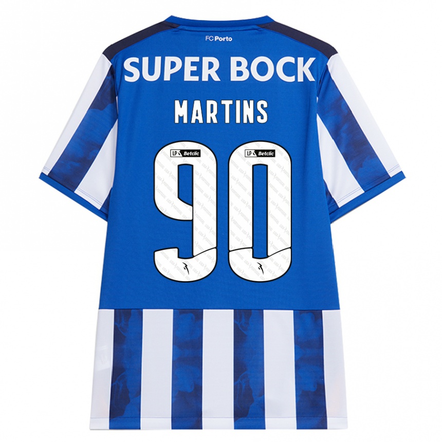 Criança Camisola Futebol Gil Martins #90 Azul Azul Principal 2024/25