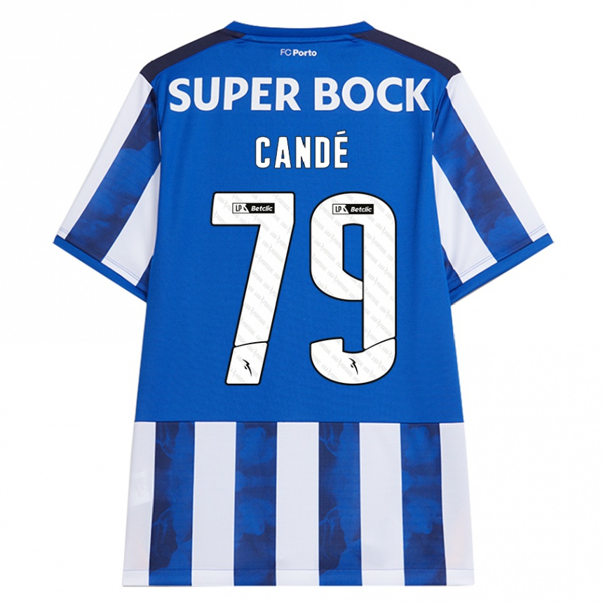 Criança Camisola Futebol Umaro Candé #79 Azul Azul Principal 2024/25