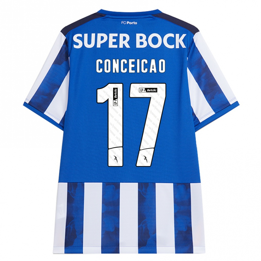 Criança Camisola Futebol Rodrigo Conceicao #17 Azul Azul Principal 2024/25