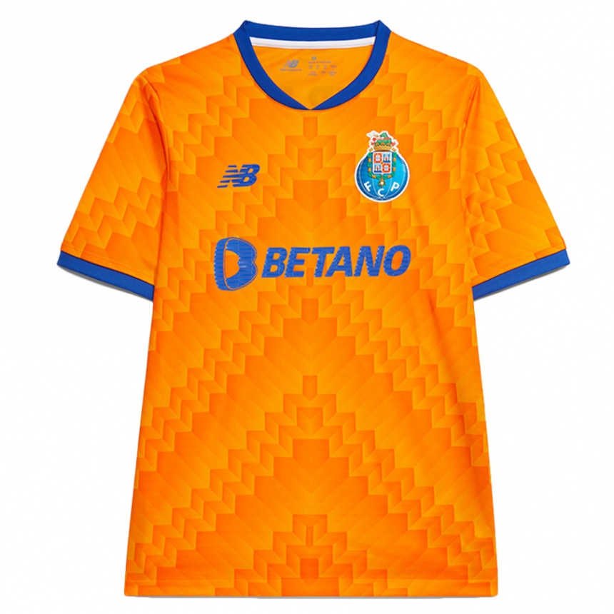 Criança Camisola Futebol Seu Nome #0 Laranja Alternativa 2024/25