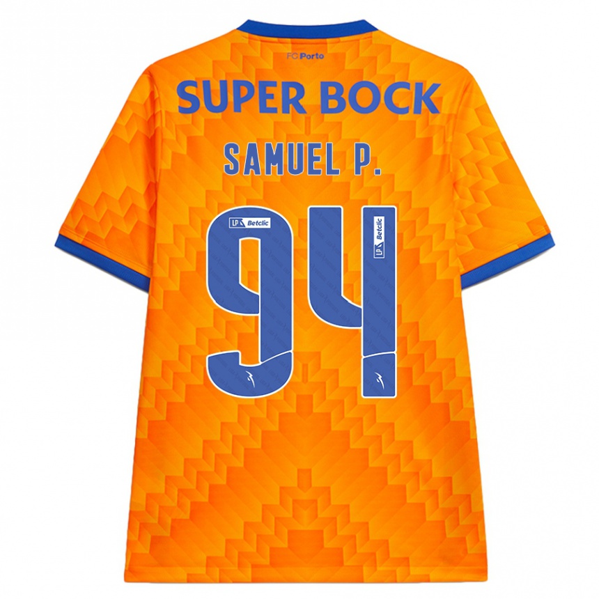 Criança Camisola Futebol Samuel #94 Laranja Alternativa 2024/25