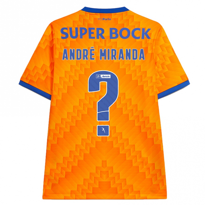 Criança Camisola Futebol André Miranda #0 Laranja Alternativa 2024/25