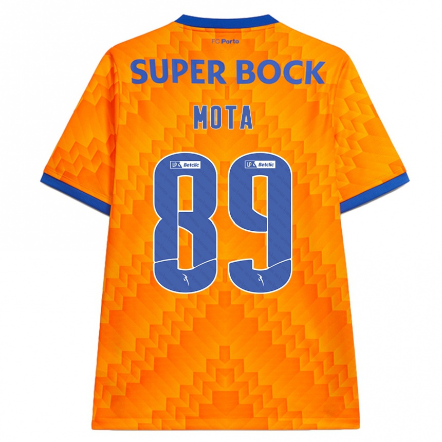 Criança Camisola Futebol Luís Mota #89 Laranja Alternativa 2024/25