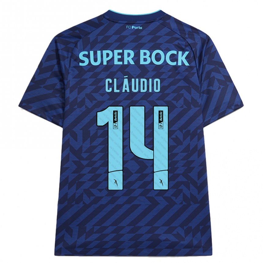 Criança Camisola Futebol Cláudio Ramos #14 Azul-Marinho Terceiro 2024/25