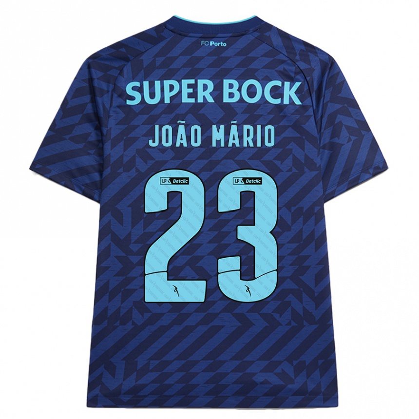 Criança Camisola Futebol João Mário #23 Azul-Marinho Terceiro 2024/25