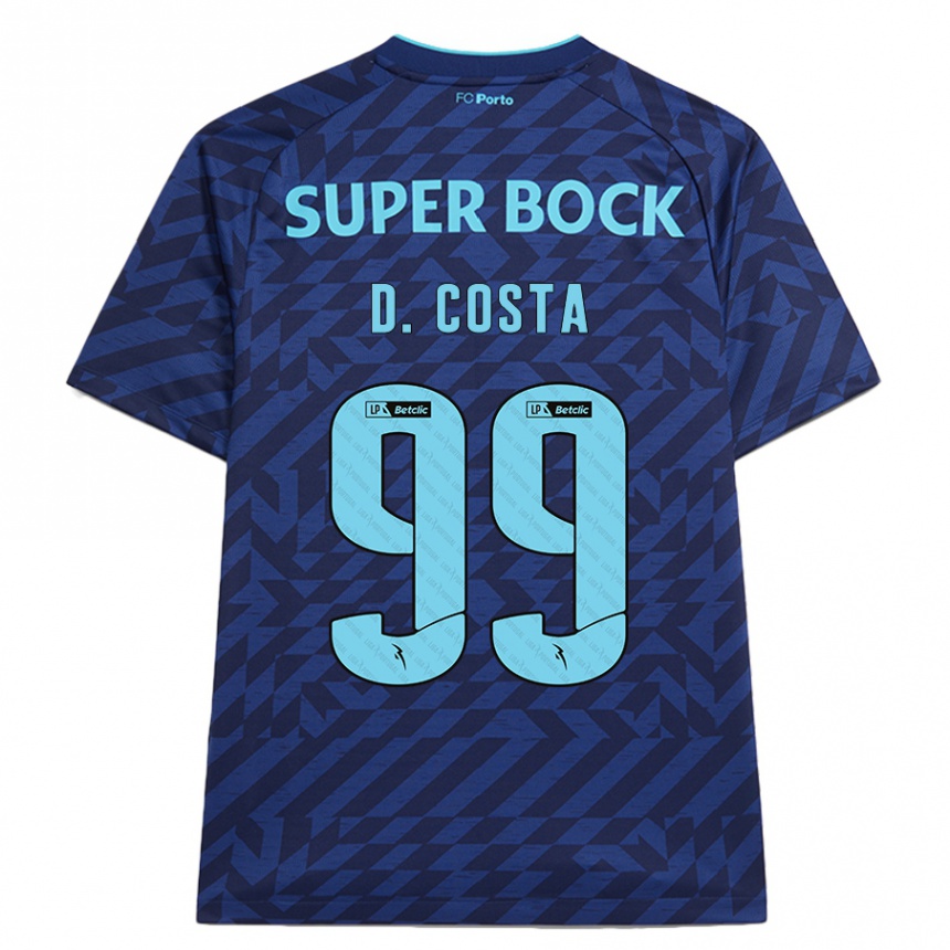 Criança Camisola Futebol Diogo Costa #99 Azul-Marinho Terceiro 2024/25