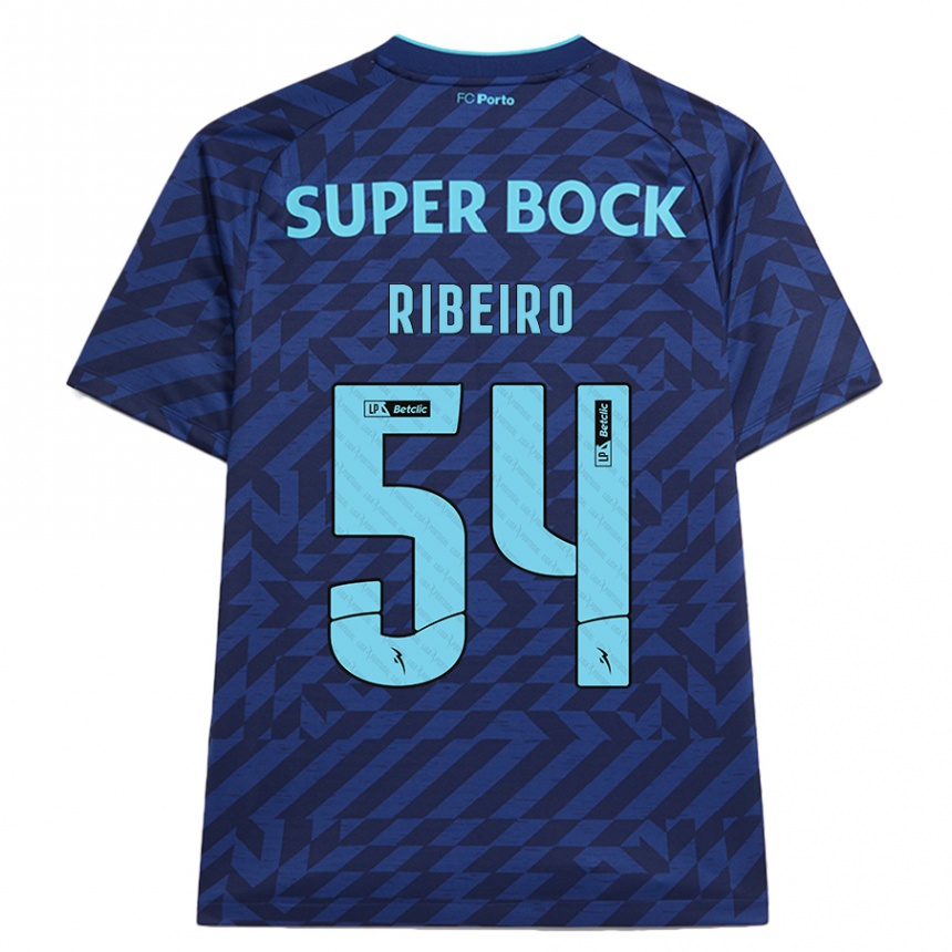 Criança Camisola Futebol António Ribeiro #54 Azul-Marinho Terceiro 2024/25