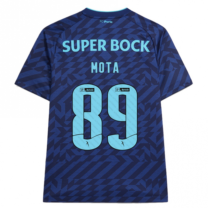 Criança Camisola Futebol Luís Mota #89 Azul-Marinho Terceiro 2024/25