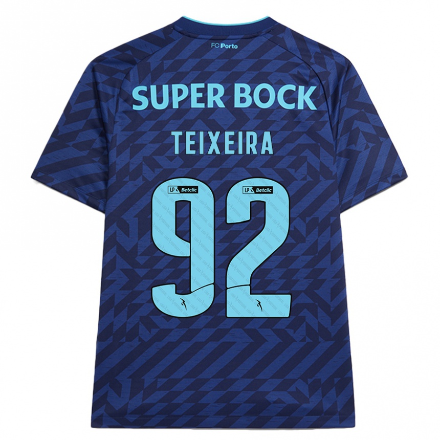 Criança Camisola Futebol João Teixeira #92 Azul-Marinho Terceiro 2024/25