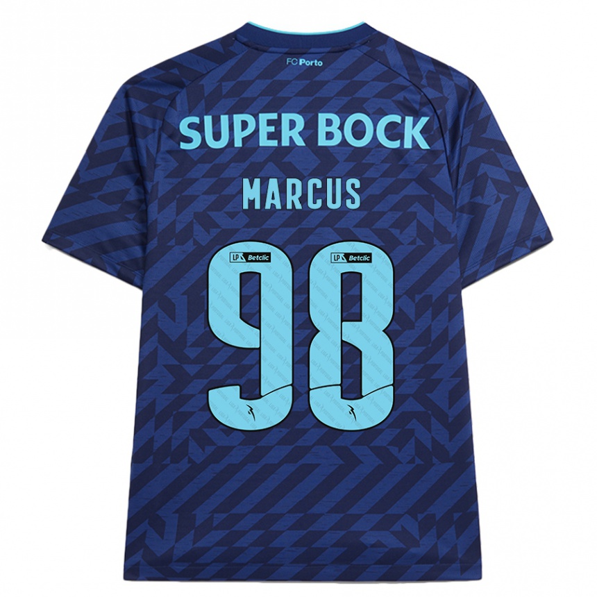 Criança Camisola Futebol Abraham Marcus #98 Azul-Marinho Terceiro 2024/25