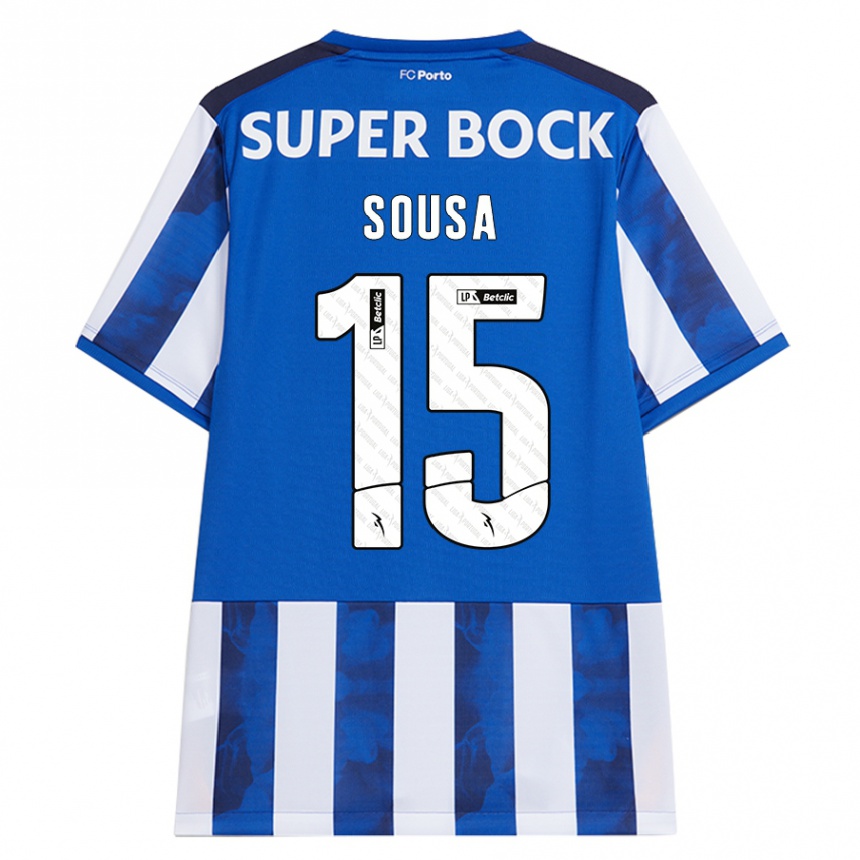 Homem Camisola Futebol Vasco Sousa #15 Azul Azul Principal 2024/25