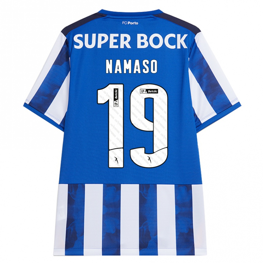 Homem Camisola Futebol Danny Namaso #19 Azul Azul Principal 2024/25