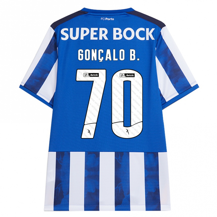 Homem Camisola Futebol Goncalo Borges #70 Azul Azul Principal 2024/25