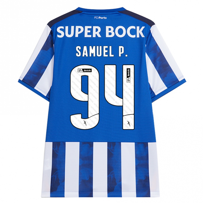 Homem Camisola Futebol Samuel #94 Azul Azul Principal 2024/25