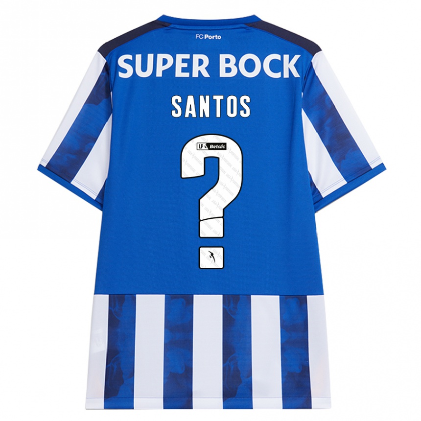 Homem Camisola Futebol Leonardo Santos #0 Azul Azul Principal 2024/25