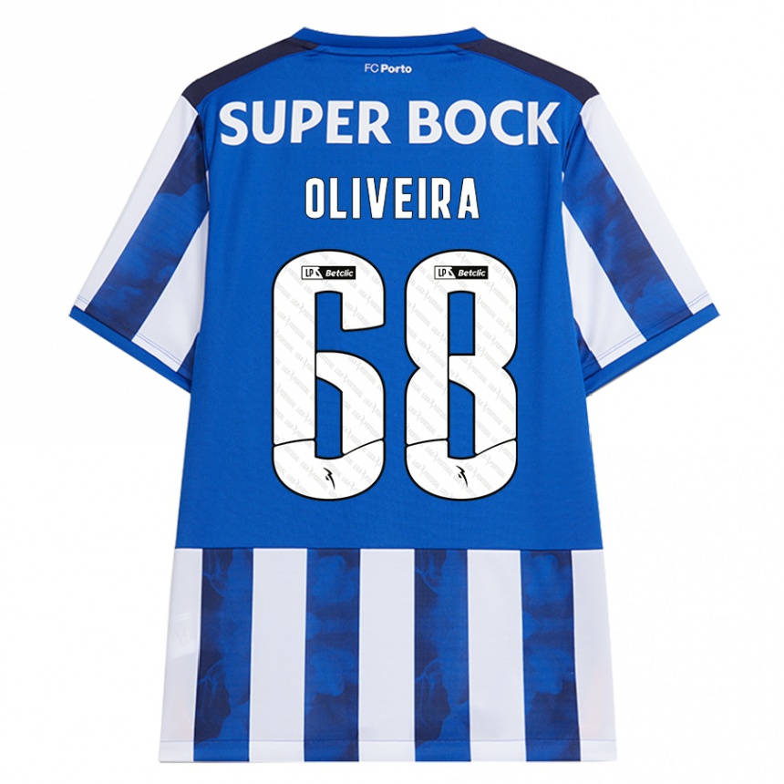 Homem Camisola Futebol André Oliveira #68 Azul Azul Principal 2024/25