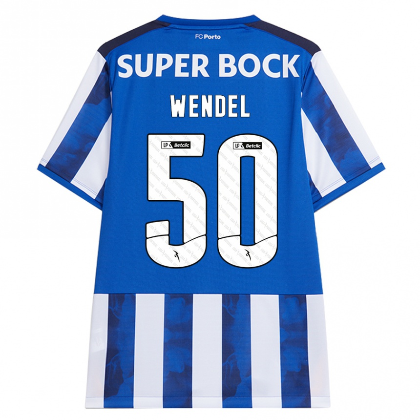 Homem Camisola Futebol Wendel #50 Azul Azul Principal 2024/25