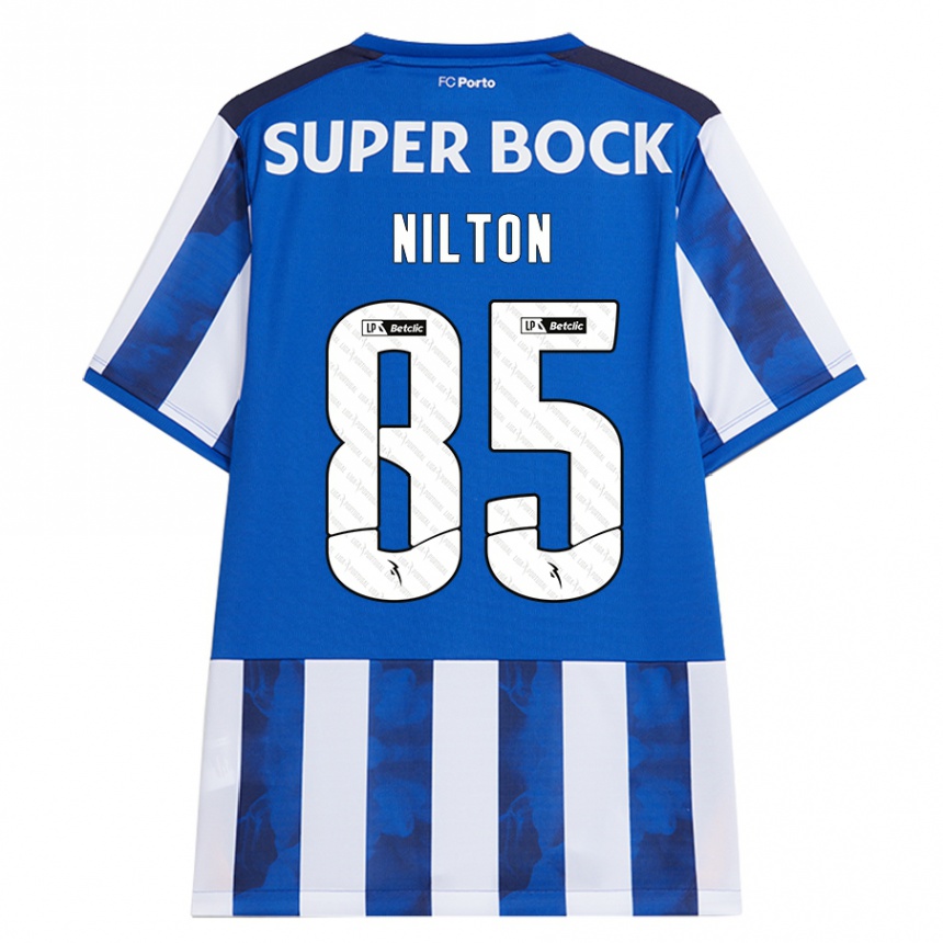 Homem Camisola Futebol Nilton #85 Azul Azul Principal 2024/25