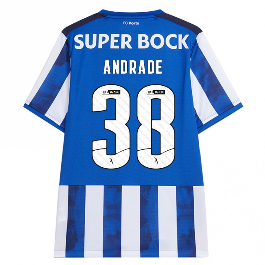 Homem Camisola Futebol Fernando Andrade #38 Azul Azul Principal 2024/25