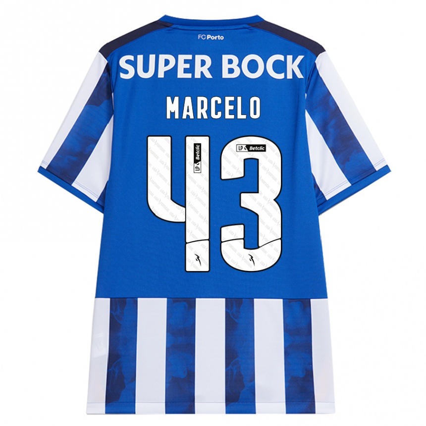 Homem Camisola Futebol Joao Marcelo #43 Azul Azul Principal 2024/25