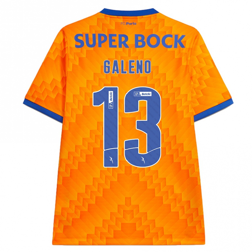 Homem Camisola Futebol Galeno #13 Laranja Alternativa 2024/25