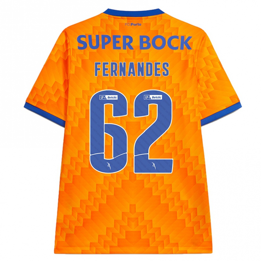 Homem Camisola Futebol Rodrigo Fernandes #62 Laranja Alternativa 2024/25