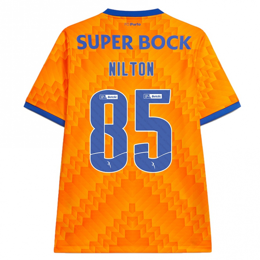 Homem Camisola Futebol Nilton #85 Laranja Alternativa 2024/25