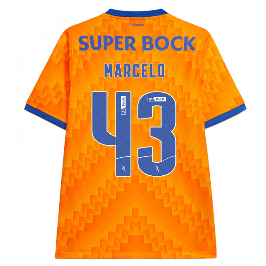 Homem Camisola Futebol Joao Marcelo #43 Laranja Alternativa 2024/25