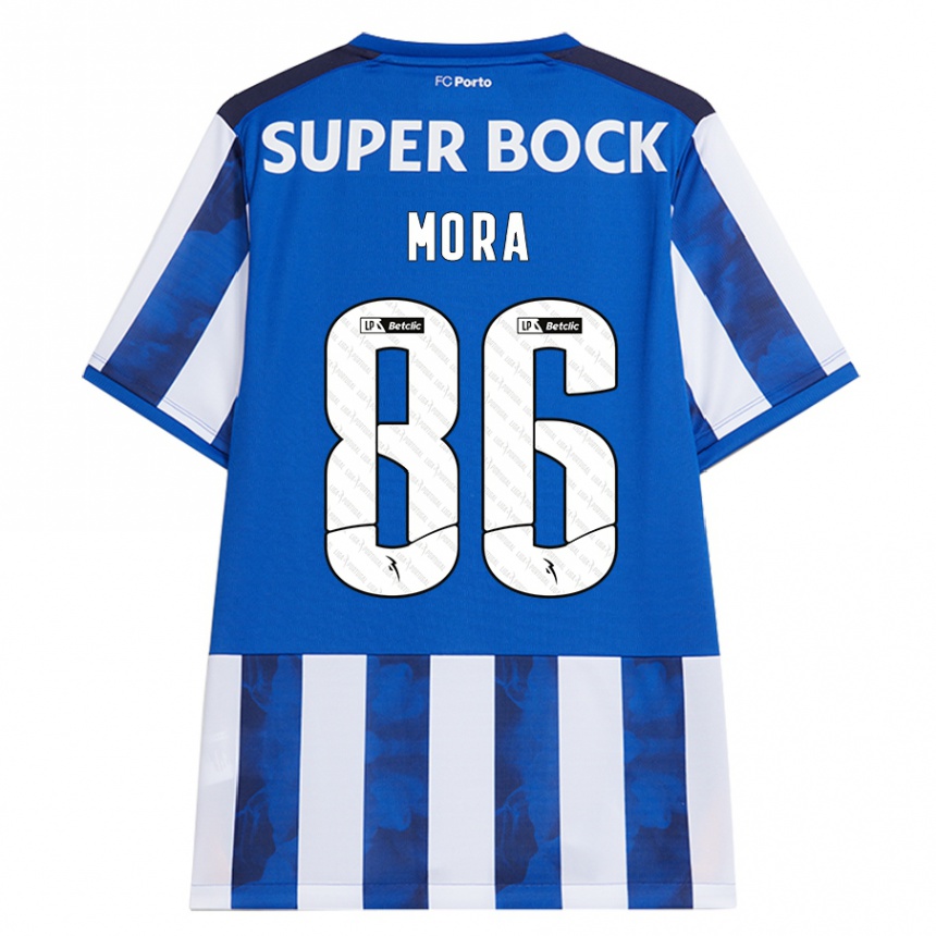 Mulher Camisola Futebol Rodrigo Mora #86 Azul Azul Principal 2024/25